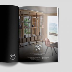 Simple page de publicité qui présente le client MSP Design qui est architecte d'intérieur