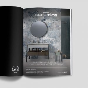 Simple page de publicité qui présente le client Ceramica qui est revendeur de carrelage