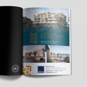 Simple page de publicité qui présente le client Groupe Giboire qui est une agence immobilière