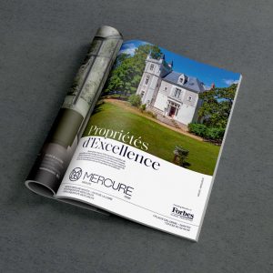 Simple page de publicité qui présente le client Groupe Mercure qui est une agence immobilière